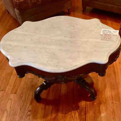 Marble topped coffee table 