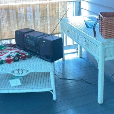 White wicker