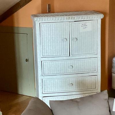 Wicker wardrobe