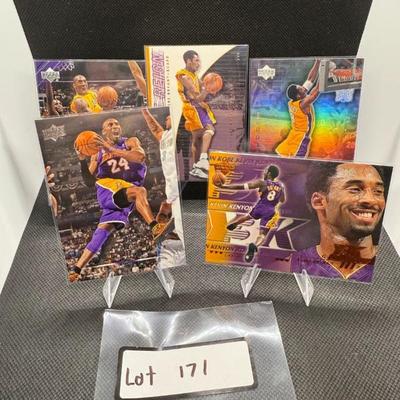 Sale Photo Thumbnail #8: Kobe Bryant Basketball Card Lot (5) Cards