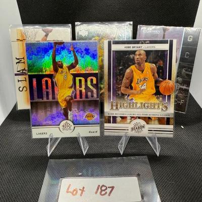 Kobe Bryant Basketball Card Lot (5) Cards