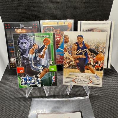 LeBron James Basketball Card Lot (5) Cards