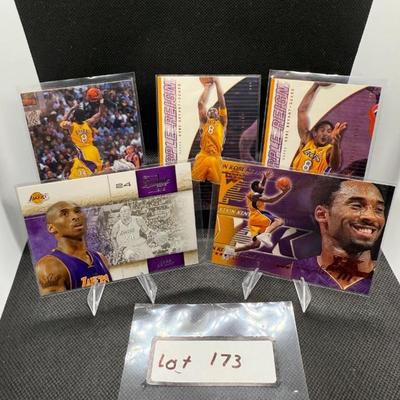 Kobe Bryant Basketball Card Lot (5) Cards