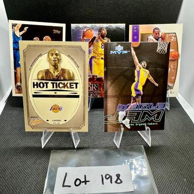 Kobe Bryant Basketball Card Lot (5) Cards