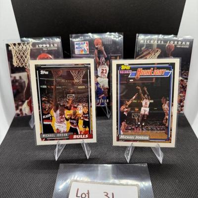 Michael Jordan Basketball Card Lot (5) Cards