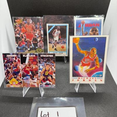 Michael Jordan Basketball Card Lot (5) Cards