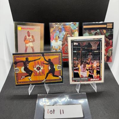 Michael Jordan Basketball Card Lot (5) Cards