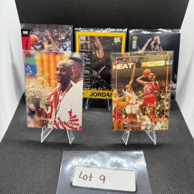Michael Jordan Basketball Card Lot (5) Cards