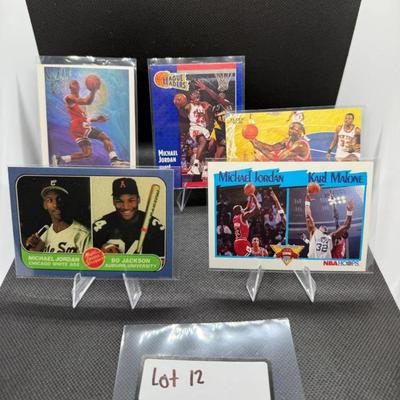 Michael Jordan Basketball Card Lot (5) Cards
