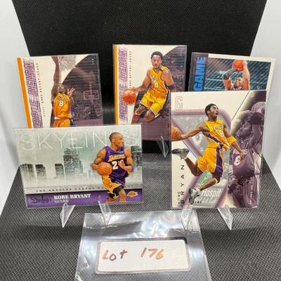 Kobe Bryant Basketball Card Lot (5) Cards