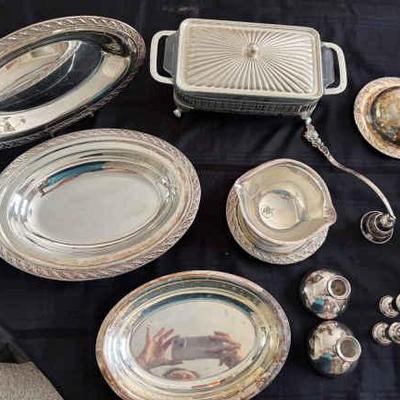 Pc167 silver plated servingware
