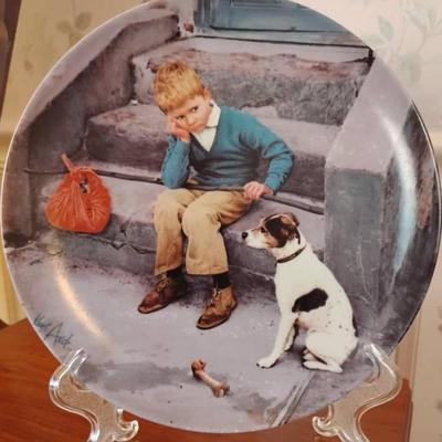 Pc170 collectible wall plates norman rockwell