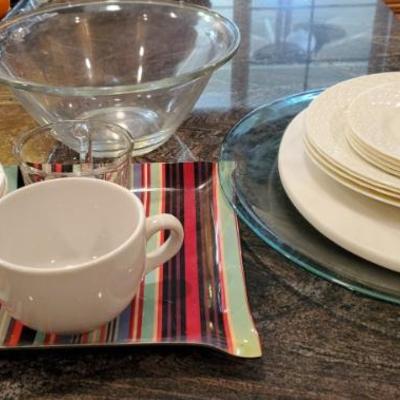 Pc207 dining plates bowls, platters