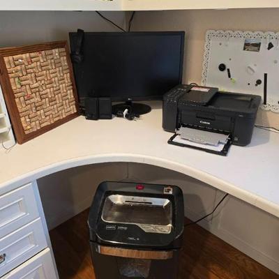 Pc224 lg monitor canon printer, staples paper shooter