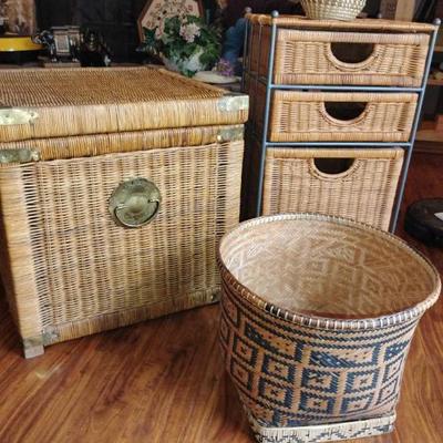 Pc172 wicker basket storage
