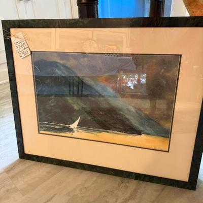 Eric Fitzpatrick watercolor, sailing