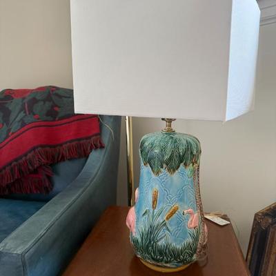 Majolica stye lamp