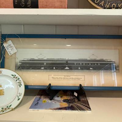 Virginia Railway photograph, Hotel Roanoke dessert plate