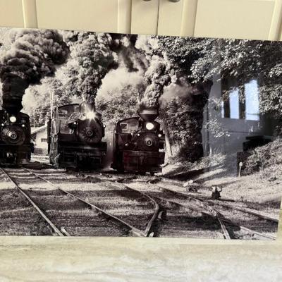 Racing engines photograph on tin by Jeffrey Stoner