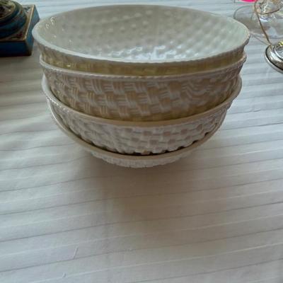 Tiffany Weave coupe cereal bowls