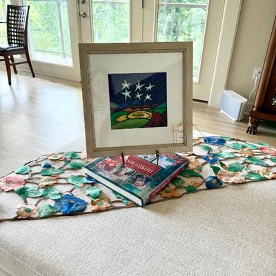 McDade, cutwork table runner