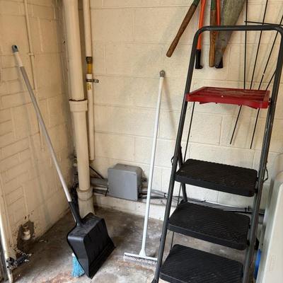 Ladder and tools