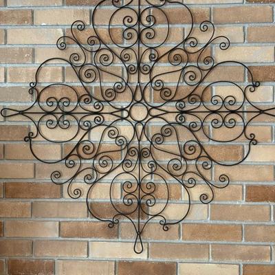 Wrought iron wall art