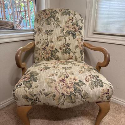 Floral Upholstered Accent Chair (online)