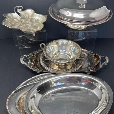 Assorted Silver Plate Items (online)