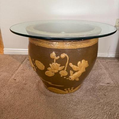 Beautiful Vintage Pot turned Coffee Table (online)