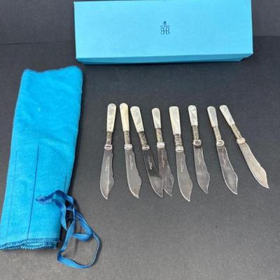 Vintage Birks Sheffield Mother of Pearl Knives (Online)