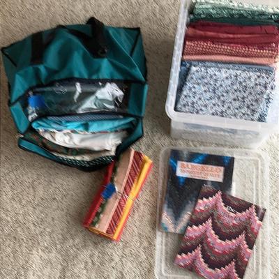 Quilt Rack,Fabric And Books