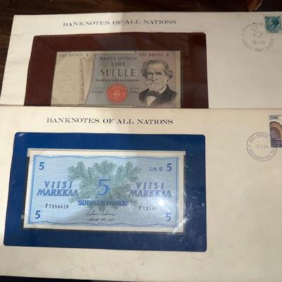 Banknotes of All Nations Lot – Italy & Finland (1970s) 