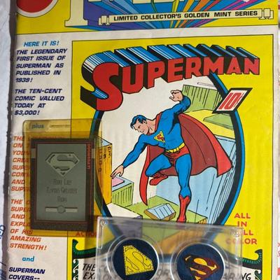 Superman 1st Edition Collector Reprint + Memorabilia Set