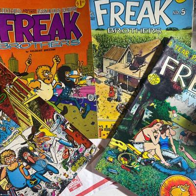 Vintage Underground Comix – Fabulous Furry Freak Brothers Lot (5 Issues)