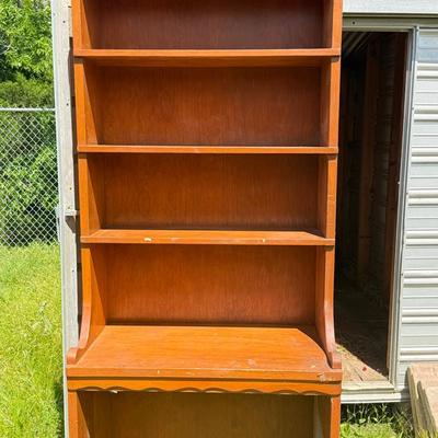 Solid Wood Desk/bookshelf 