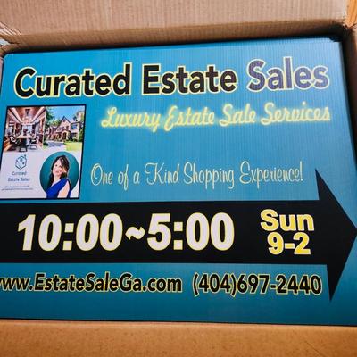 Follow our signs to the estate sale