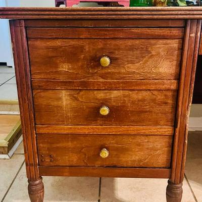 Mid Century Lenovo 2 in 1 Vanity & Desk Combo 