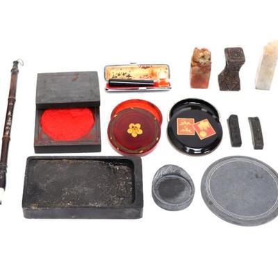 Lot 348 collection eighteen of asian scholarly objects