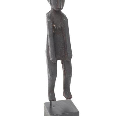 Lot 315 wood carved figure of a deity