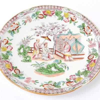 Lot 374 chinese porcelain painted plate