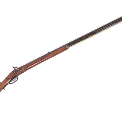 Lot 72 american half stock percussion rifle