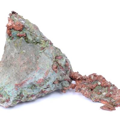 Lot 286 fine raw copper mineral specimen over 3000 grams