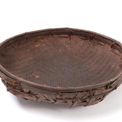 Lot 455 filipino handwoven shallow basket