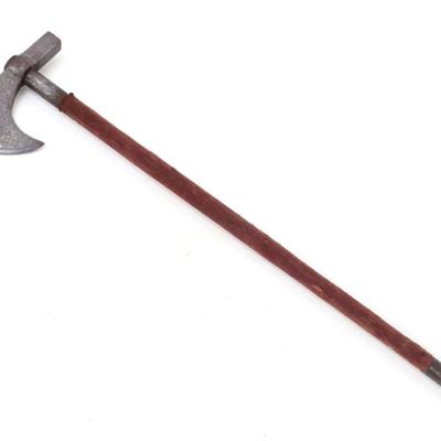 Lot 21 indo persian silver inlaid tabar axe