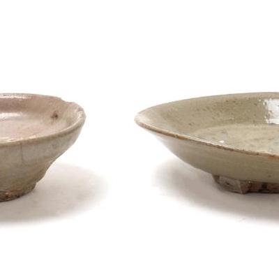 Lot 344 two small korean glazed plates