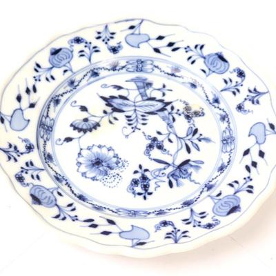 Lot 483 meissen blue white painted porcelain plate