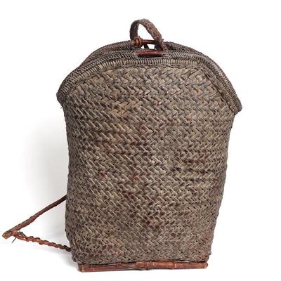 Lot 469 large philippines bamboo and rattan backpack