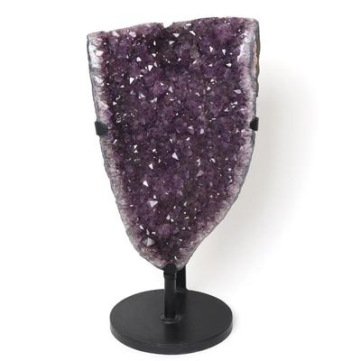 Lot 3 impressive large amethyst on custom stand