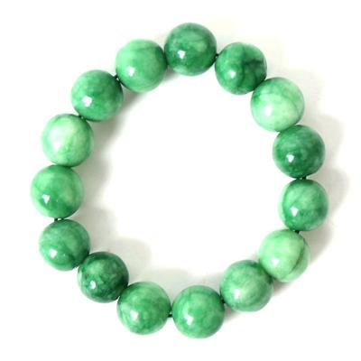 Lot 176 gorgeous natural chinese jade bead bracelet
